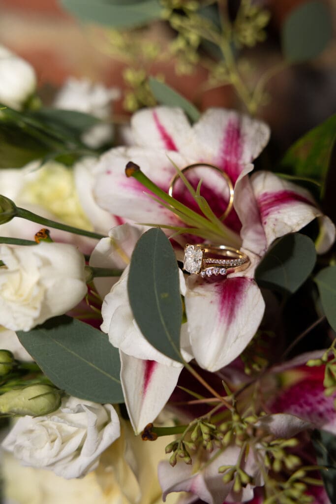 wedding ring details photo after Northern Virginia intimate elopement